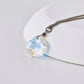 Crystal Shimmer Shell Crystal Titanium Necklace
