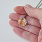 Aurora Borealis Shell Crystal Titanium Necklace