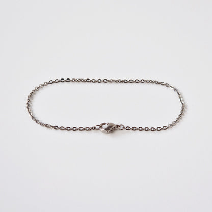 Flat Link Cable Titanium Bracelet