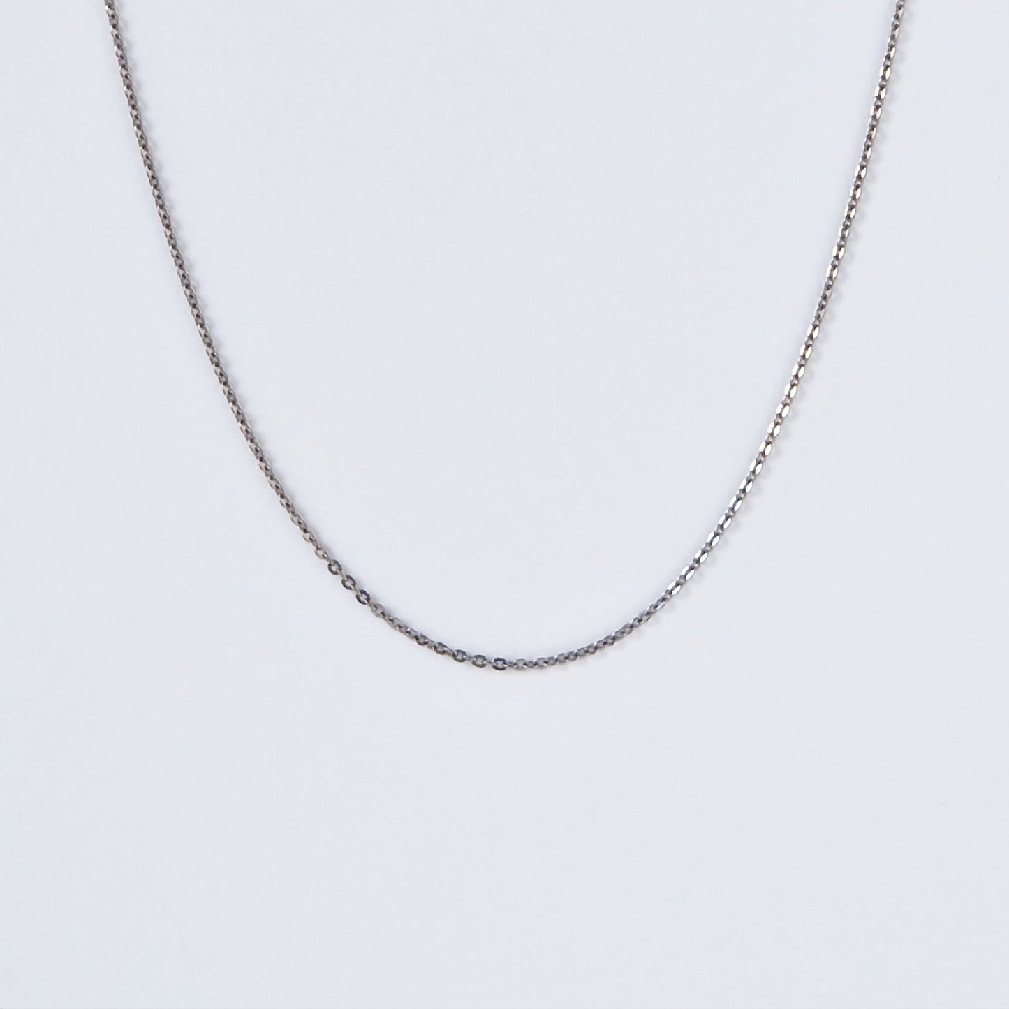Flat Link Cable Titanium Necklace