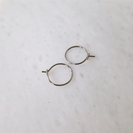 OIIKI oiiki 150pcs earring hoops for jewelry making, hypoallergenic metal  round beading earrings hoops finding for diy earrings cra
