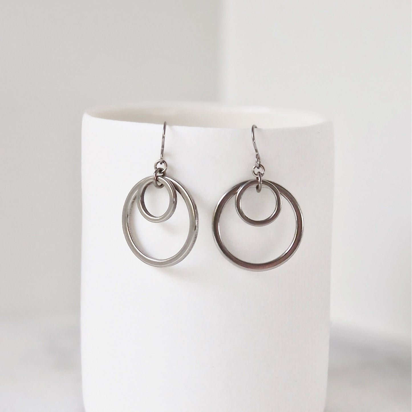 Titanium Double Hoop Earrings