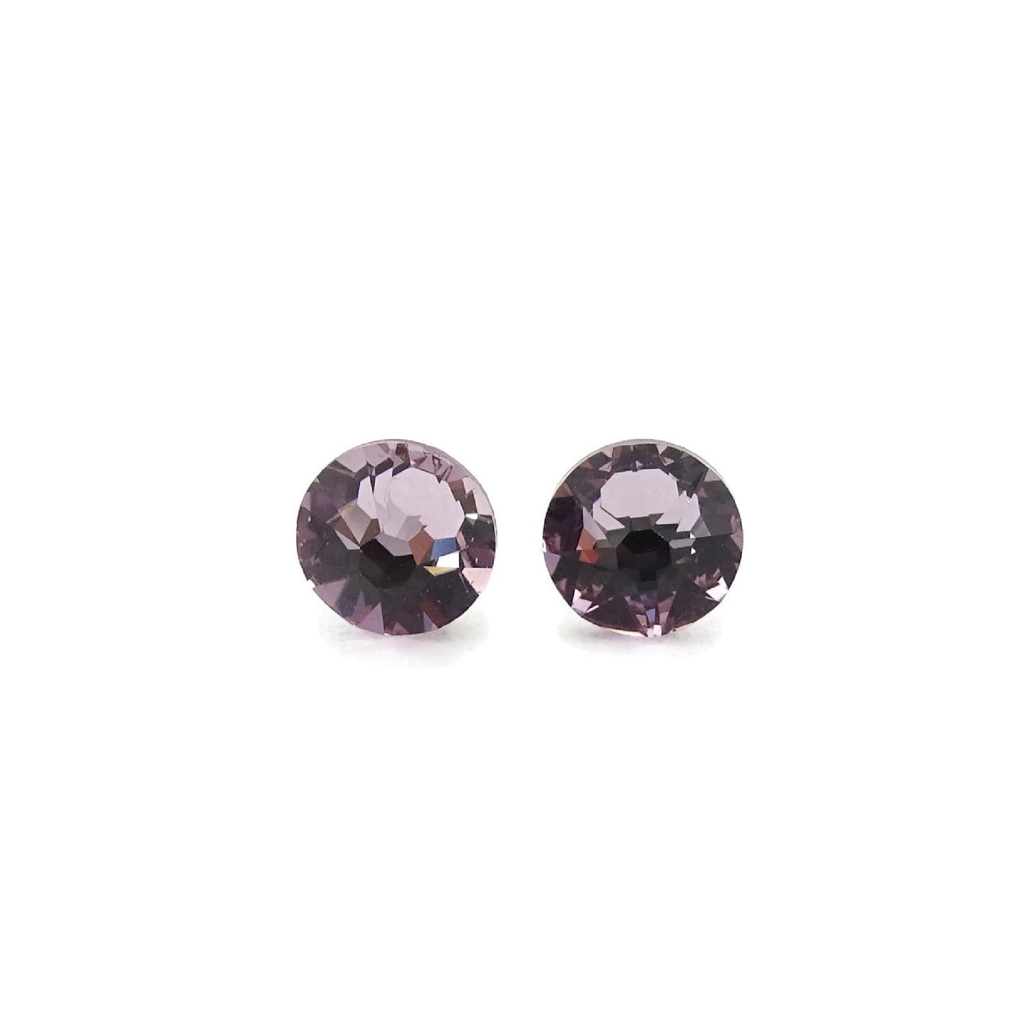 Light Amethyst Nickel Free  Stud Earrings