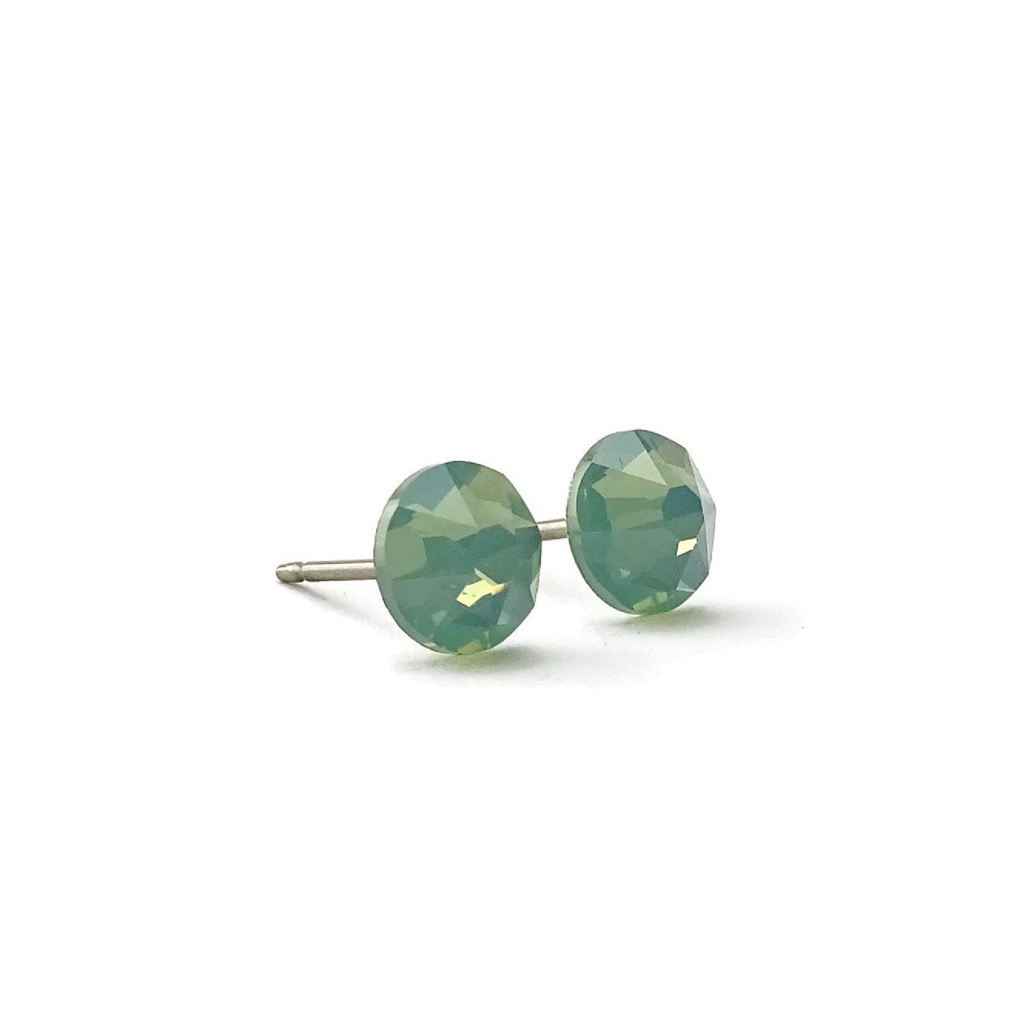 Pacific Opal Titanium Stud Earrings