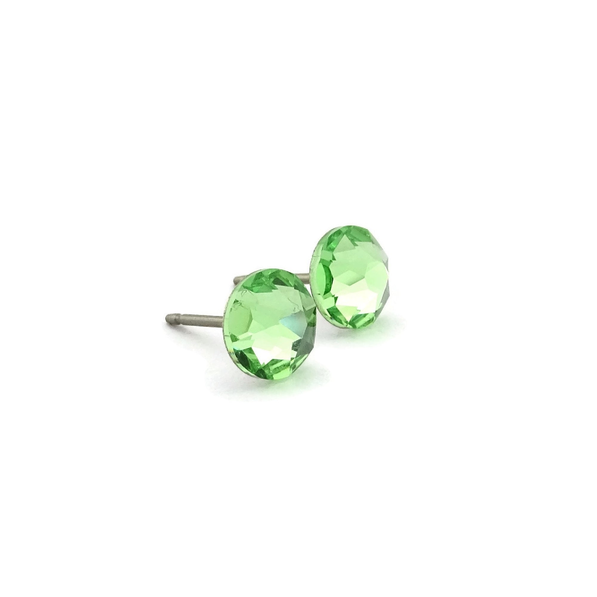 3 Pcs of Assorted Dainty Peridot CZ Pure24K Titanium Stud purchases x Clicker Package