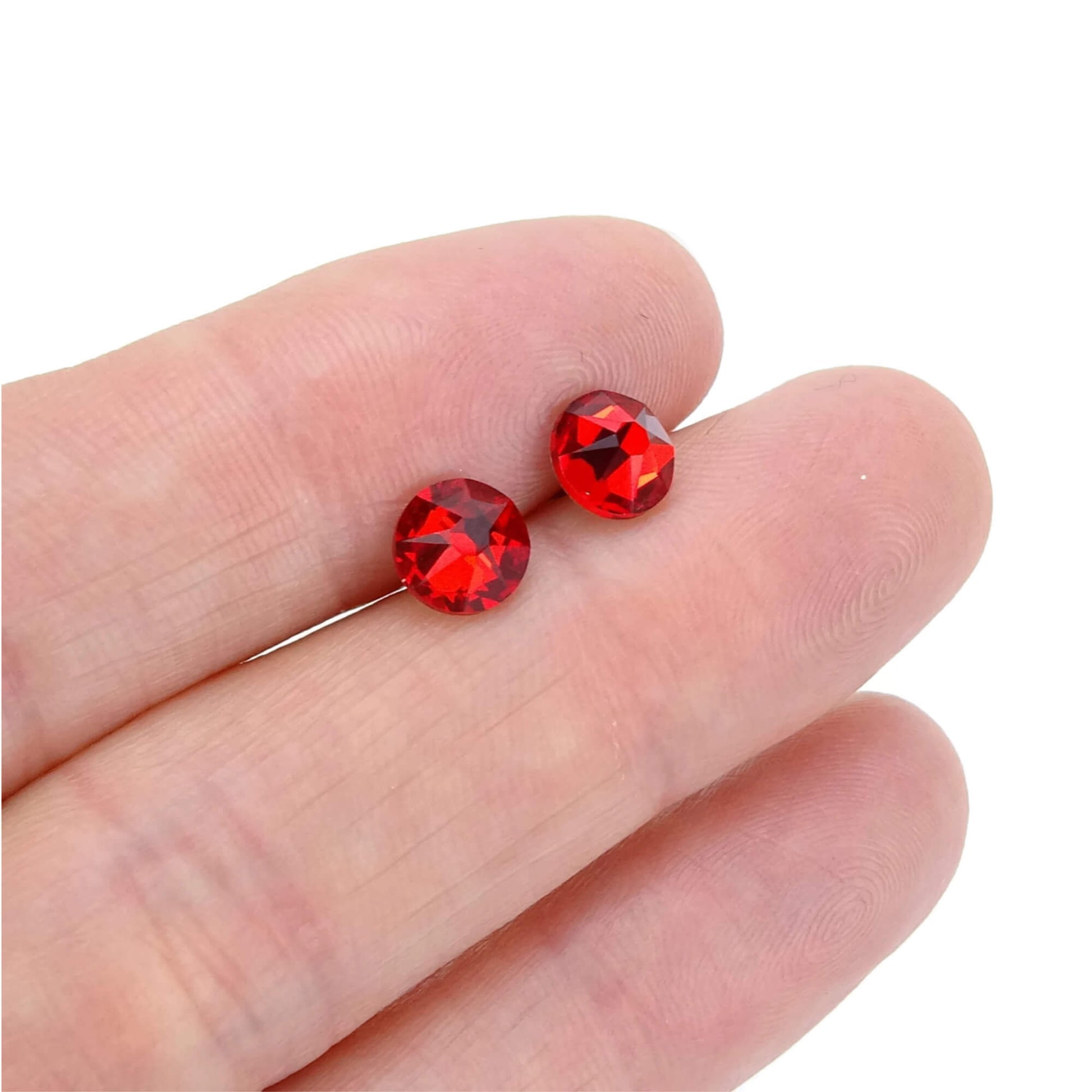 Red Hypoallergenic Stud Earrings