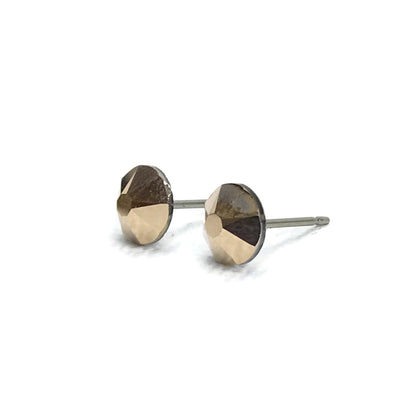 Rose Gold Titanium Post Earrings