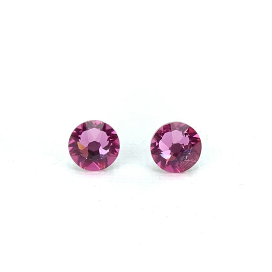 Rose Pink Titanium Stud Earrings