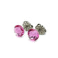 Rose Pink Titanium Stud Earrings for Sensitive Ears