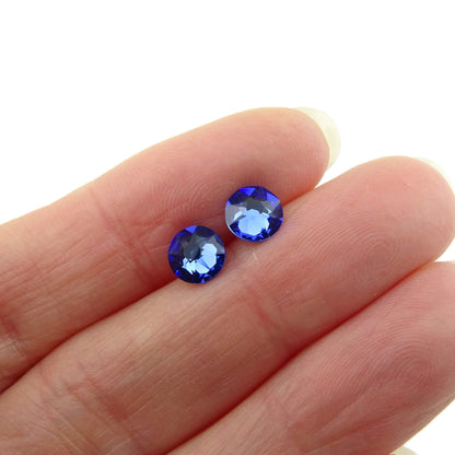 Sapphire Nickel Free Stud Earrings