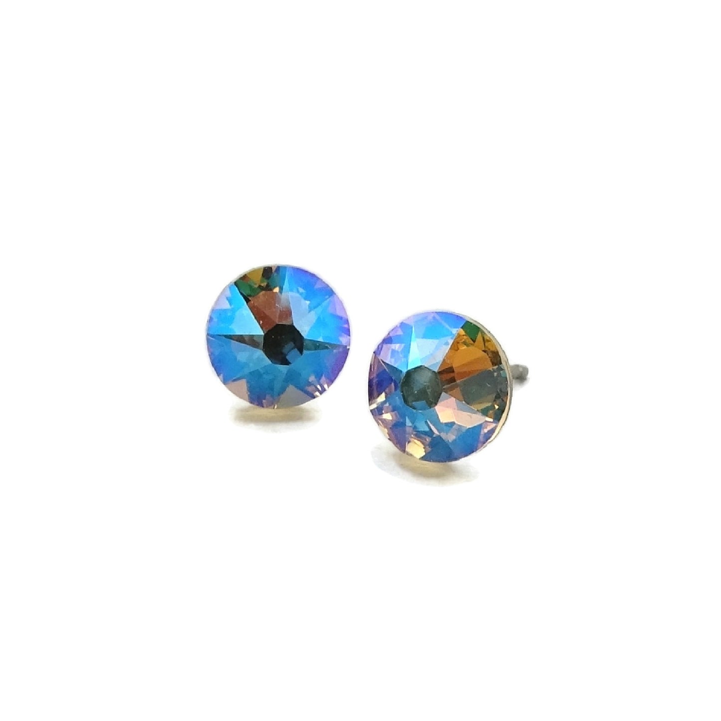 Silk Shimmer Titanium Stud Earrings for Sensitive Ears