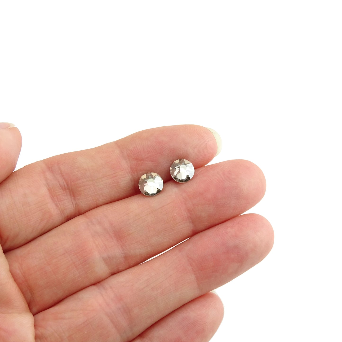 Silver Shade Hypoallergenic Studs