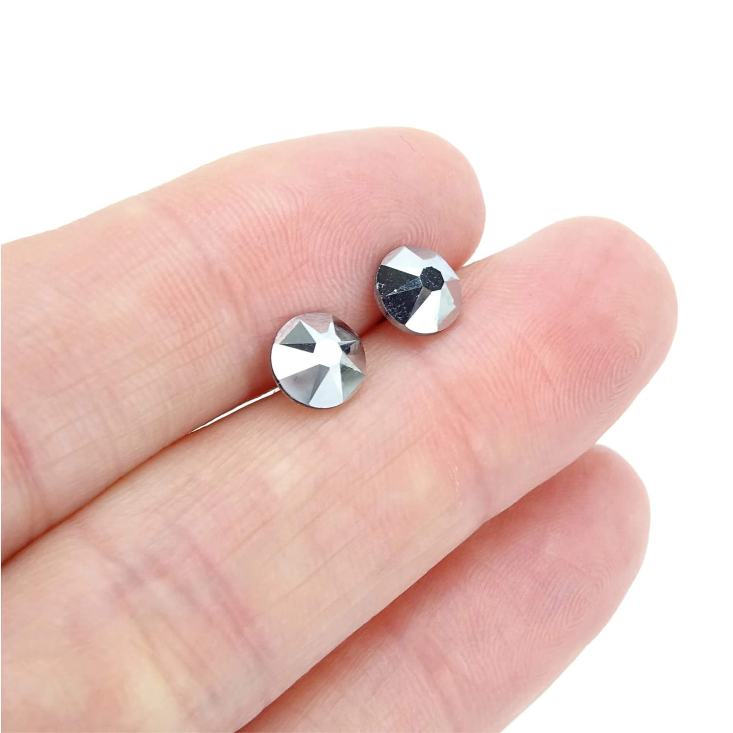 Silver Nickel Free Stud Earrings