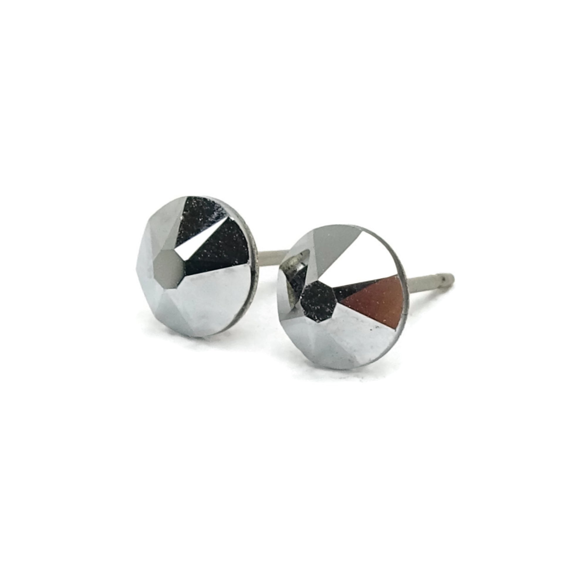 Silver Hypoallergenic Stud Earrings