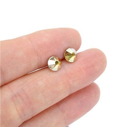 Sun Yellow Hypoallergenic Studs