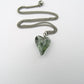 Titanium Necklace with Black Diamond Crystal Heart Pendant