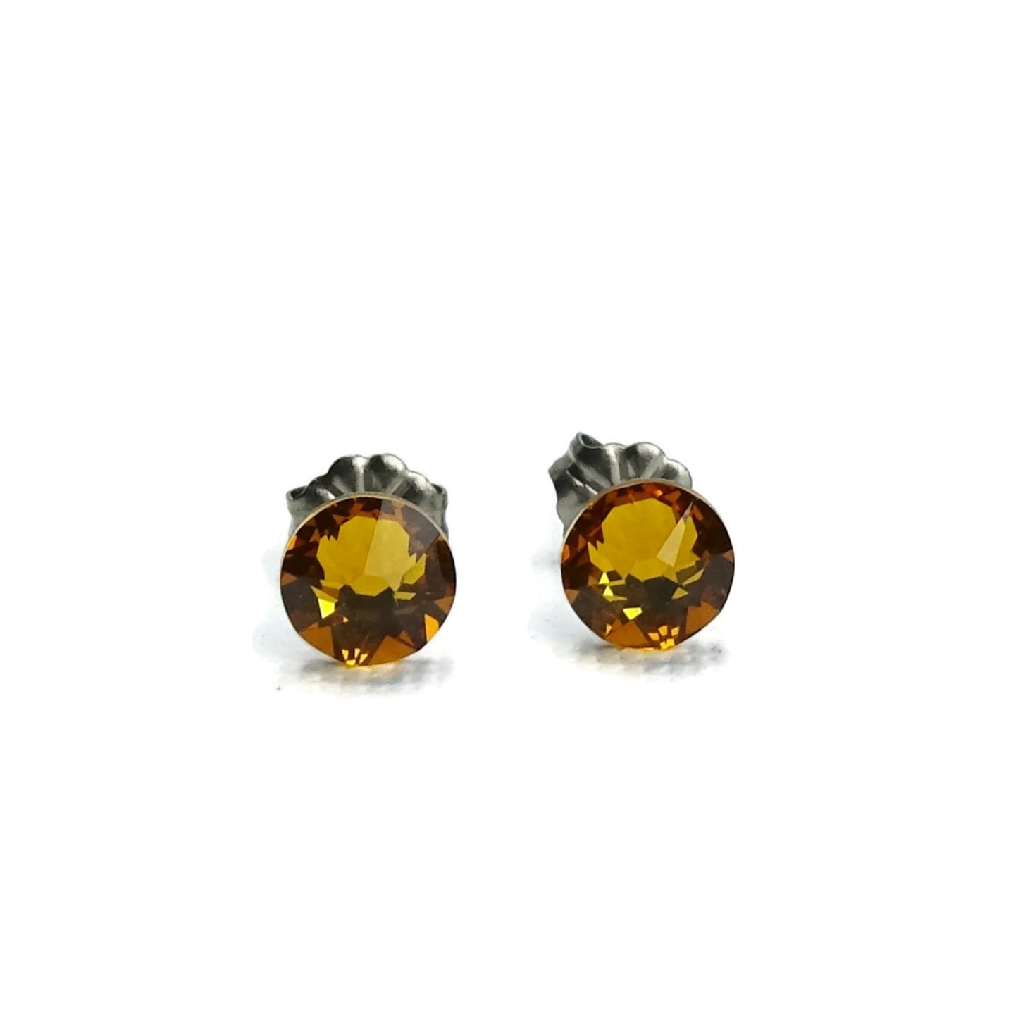 Topaz Hypoallergenic Stud Earrings